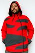 Imagen de Chaqueta impermeable zebra rojo gris