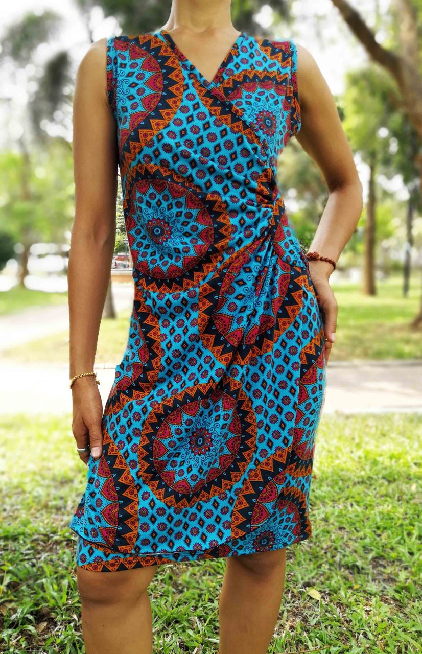 Vestido hotsell con fruncido