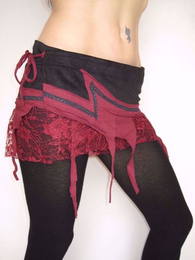 Imagen de Minifalda gasa mini rojo