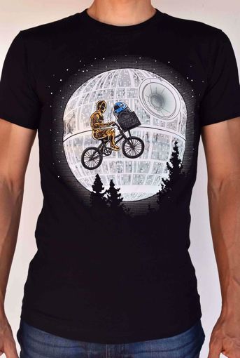 Camiseta parodia STARWARS y ET