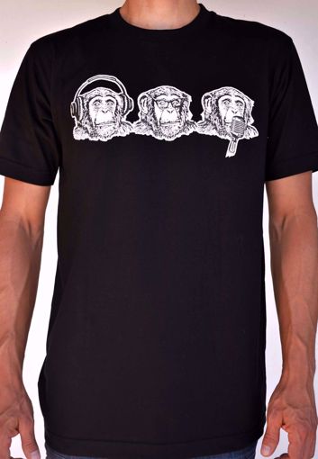 camiseta tres monos